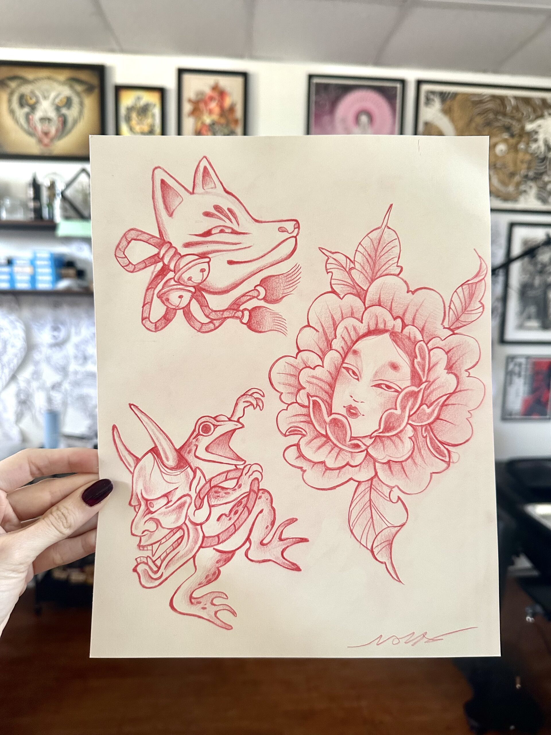 Available tattoo flash design